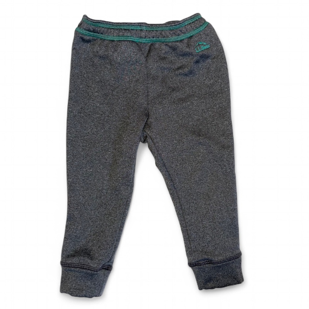 L.L.Bean Baby Fleece Jogger Pants 12-18M Gray Elastic Waist Base Layer Gorpcore